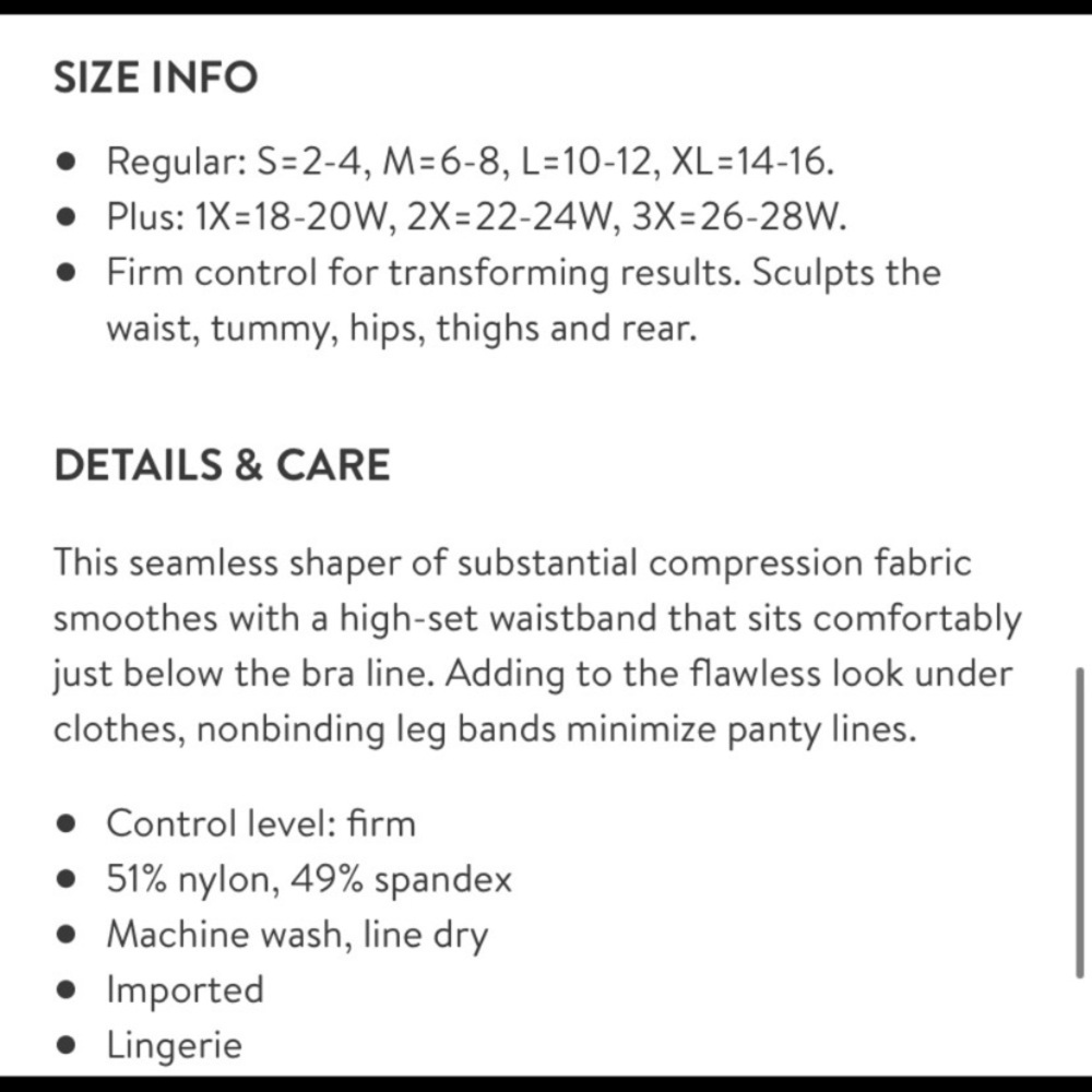 NIB SPANX Higher Power Panties Black Size Medium - Picture 8 of 8